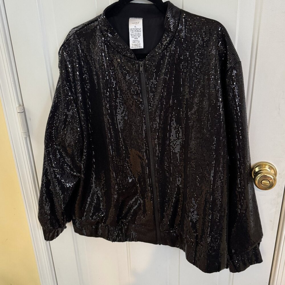 Elegant Sequin Serra Limited Edition Suit Jacket & Skirt- Barely Worn - Picture 2 of 4